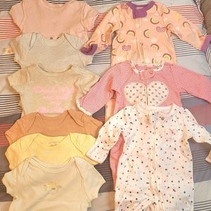 Lots of Babygirl onesies and footsie (bundle)